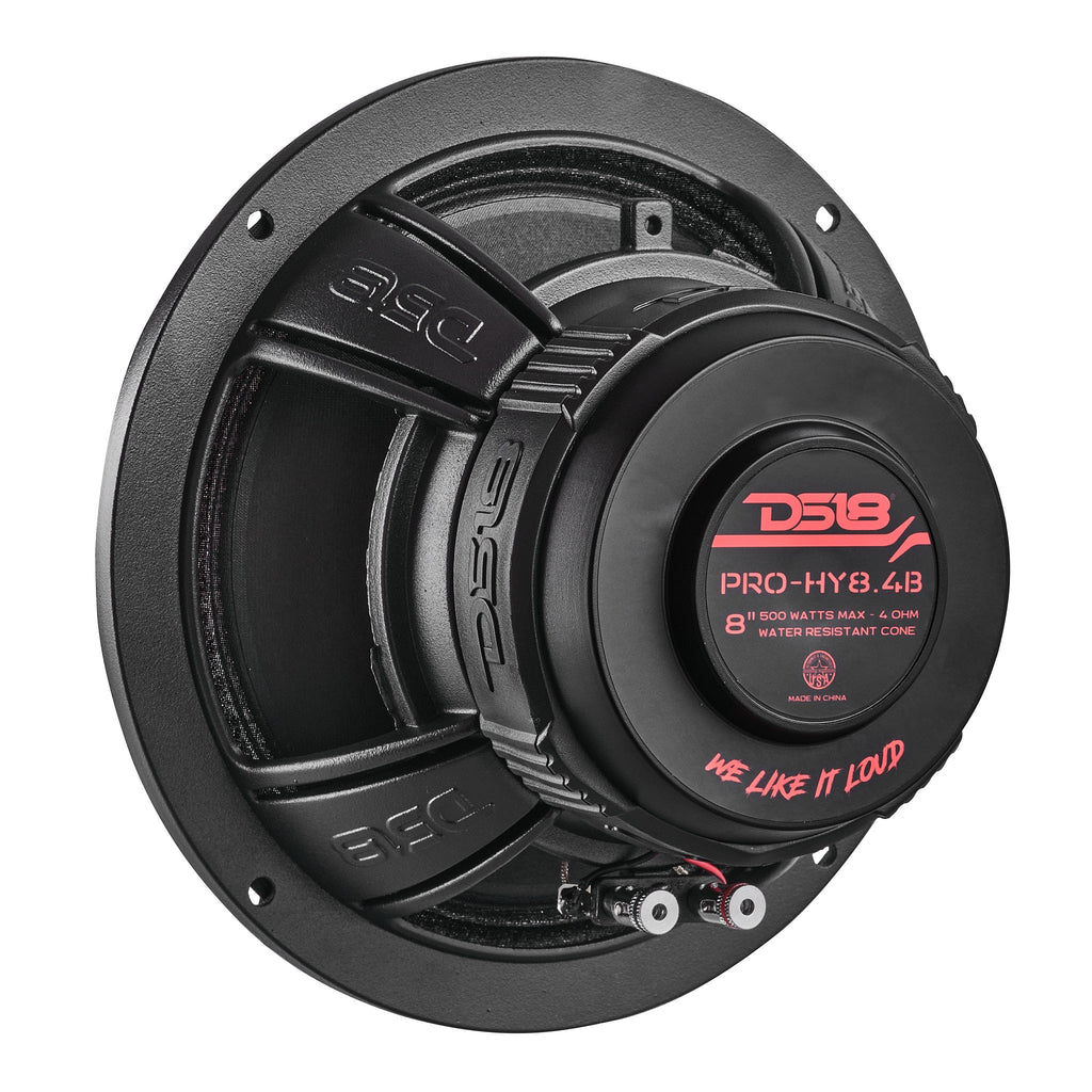 DS18 PRO-HY8.4B PRO 8" Coaxial Hybrid Mid-Range Water resistant Cone Loudspeaker with Built-in Driver 250 Watts Rms 4-Ohm — image 6