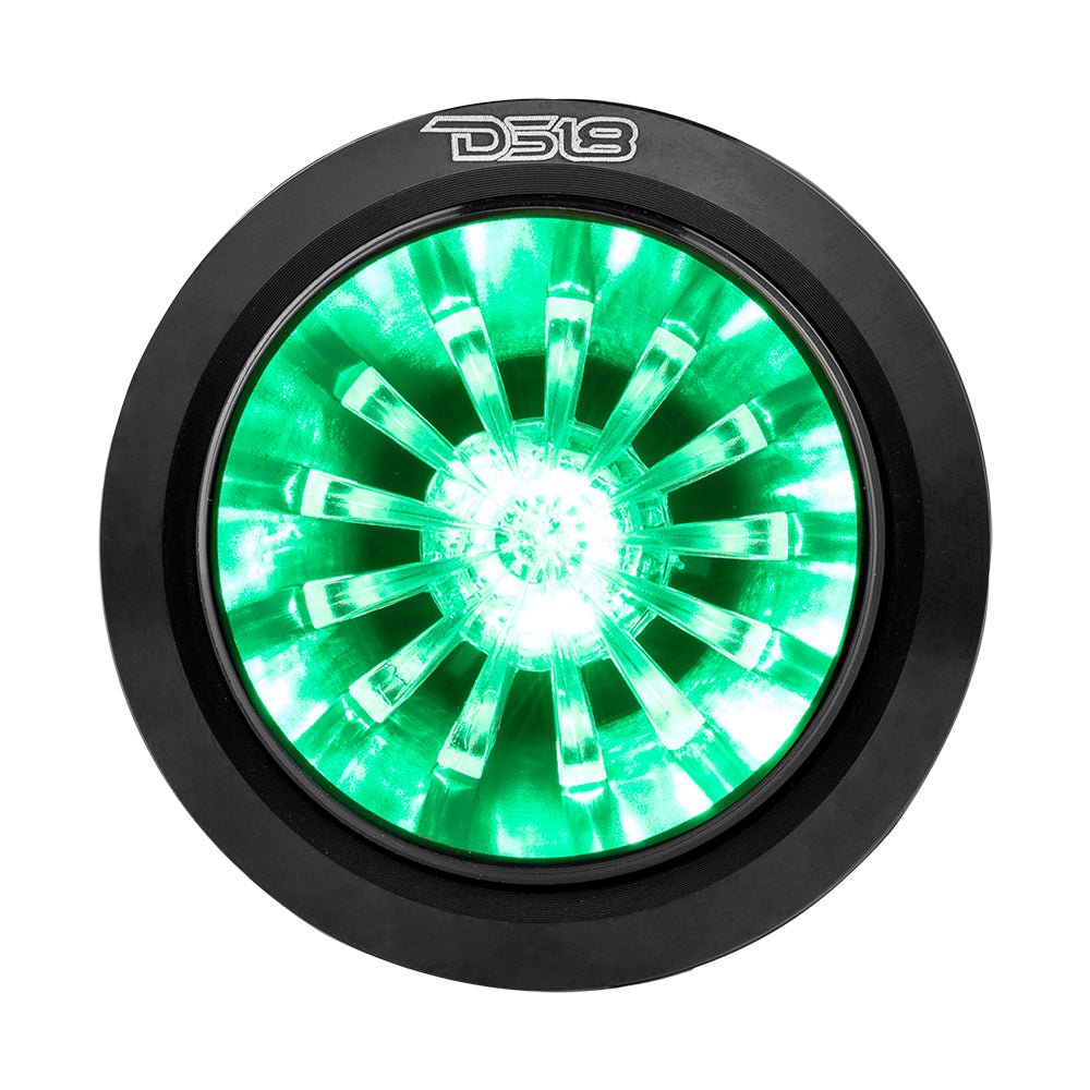 DS18 PRO-TW720L 1.6" Shallow High Compression Neodymium Super Bullet Tweeter 140 Watts 1" Polyether Ether Ketone 4-Ohm Vc With RGB LED Lights — image 2