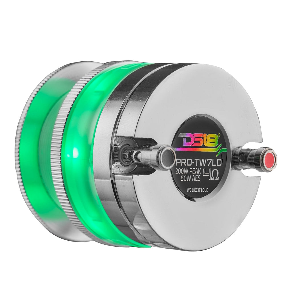 DS18 PRO-TW7LD 2.3" Neodymium Super Bullet Tweeter with 1" Aluminum Voice Coil & Digital LED Lights — image 4