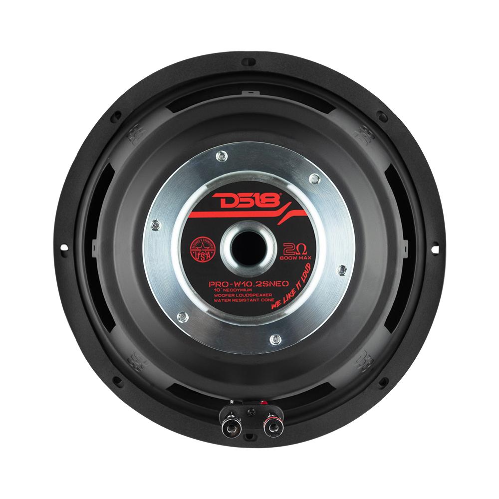 DS18 PRO-W10.2SNEO PRO 10" Neodymium Water Resistant Woofer 400 Watts Rms 2-Ohm SVC — image 5