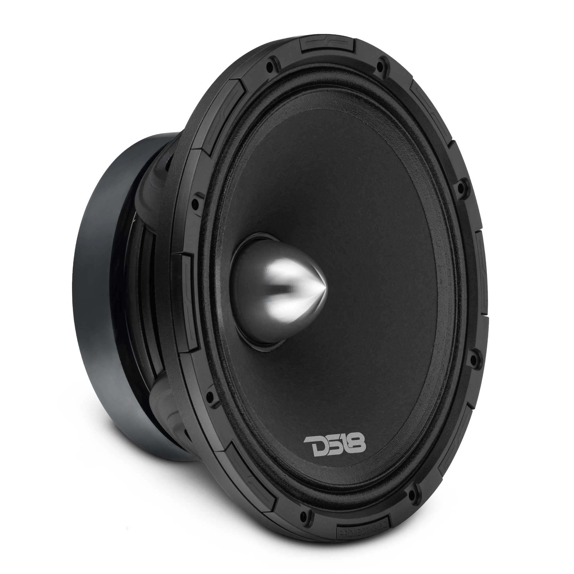 DS18 PROJECT360.88B PROJECT360 8” High-Sensitivity Mid-High Loudspeaker with Bullet - 300W RMS 8-Ohm - Rotating Recone Design For Quick Repair — image 1