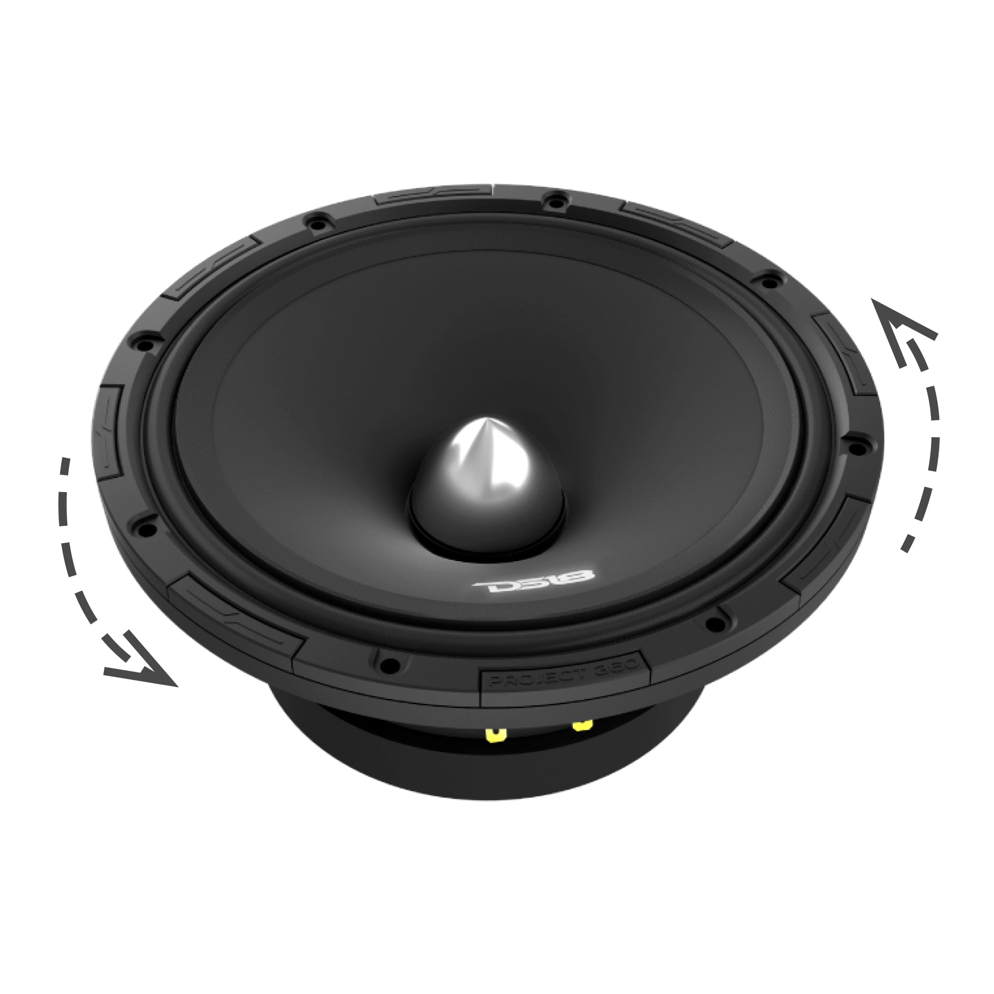 DS18 PROJECT360.88B PROJECT360 8” High-Sensitivity Mid-High Loudspeaker with Bullet - 300W RMS 8-Ohm - Rotating Recone Design For Quick Repair — image 3