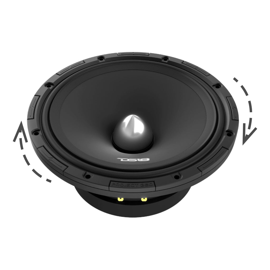 DS18 PROJECT360.88B PROJECT360 8” High-Sensitivity Mid-High Loudspeaker with Bullet - 300W RMS 8-Ohm - Rotating Recone Design For Quick Repair — image 6