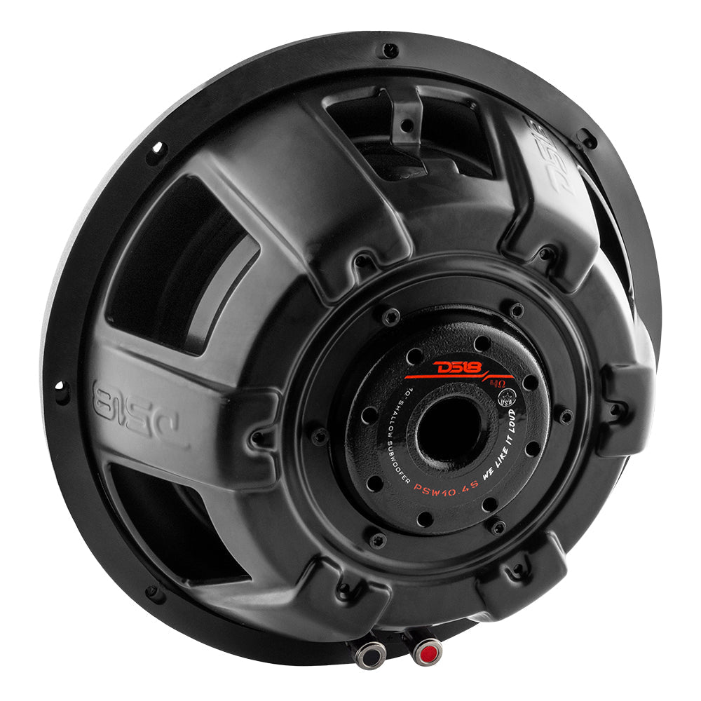 DS18 PSW10.4S PS Shallow-Mount Water Resistant 10" Subwoofer | 500W RMS Single Voice Coil 4-Ohm — image 3