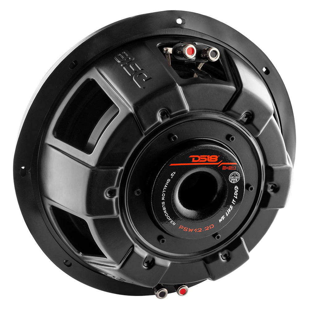 DS18 PSW12.2D PS Shallow-Mount Water Resistant 12" Subwoofer | 600W RMS DVC 2-Ohm — image 3