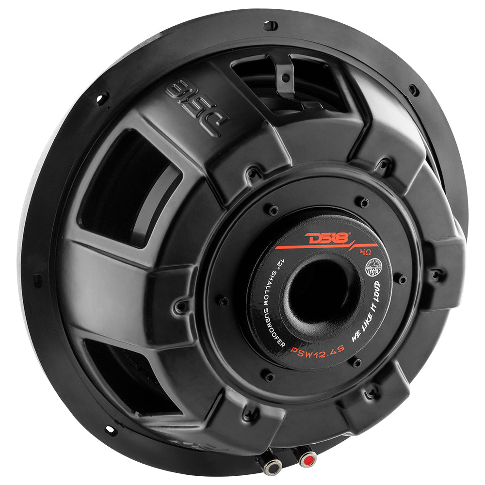 DS18 PSW12.4S PS Shallow-Mount Water Resistant 12" Subwoofer | 600W RMS Single Voice Coil 4-Ohm — image 3