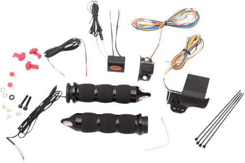 AVON GRIPS Heated Grips - Air Cushion - Spike - TBW - Black AIR-90-A-S-F-RH — image 1