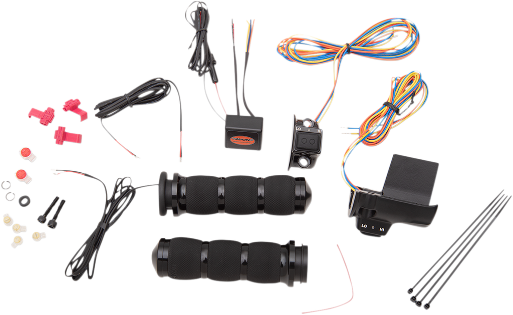 AVON GRIPS Heated Grips - Air Cushion - TBW - Black AIR-90-AN-FL-RH — image 1