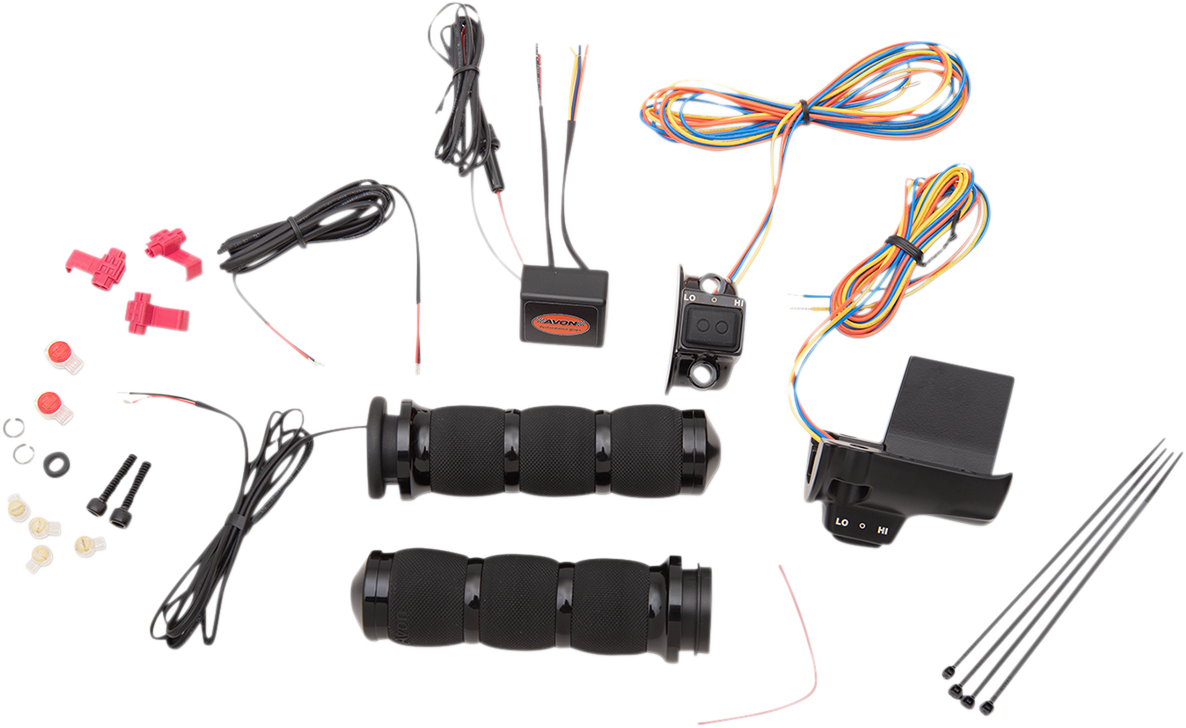 AVON GRIPS Heated Grips - Air Cushion - TBW - Black AIR-90-AN-FL-RH — image 1