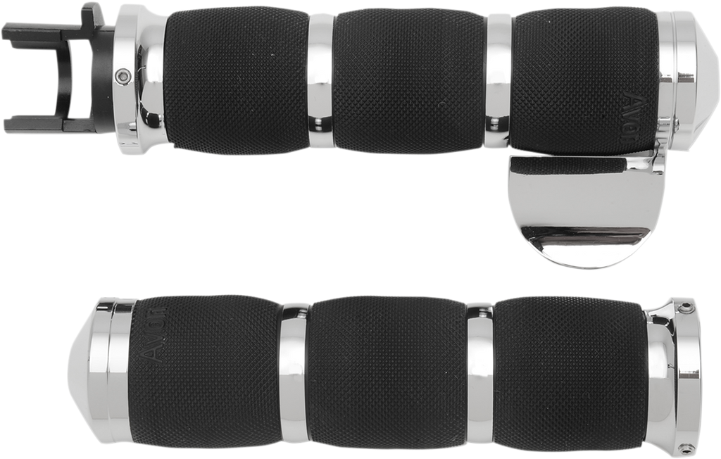 AVON GRIPS 3-Ring Air Cushioned Grips - TBW - Chrome AIR-91-F24 — image 2
