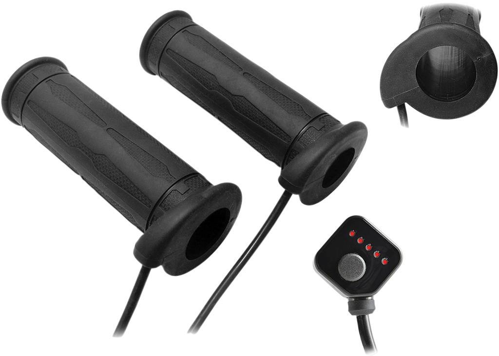 KOSO NORTH AMERICA 5 Level Twist Throttle Heated Grips - 1" AM10706G — image 2