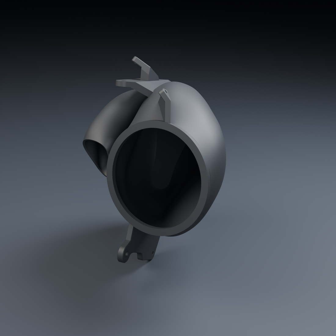 AVT 6.5-inch ported fairing enclosure in matte charcoal. One enclosure shown; sold as a pair.