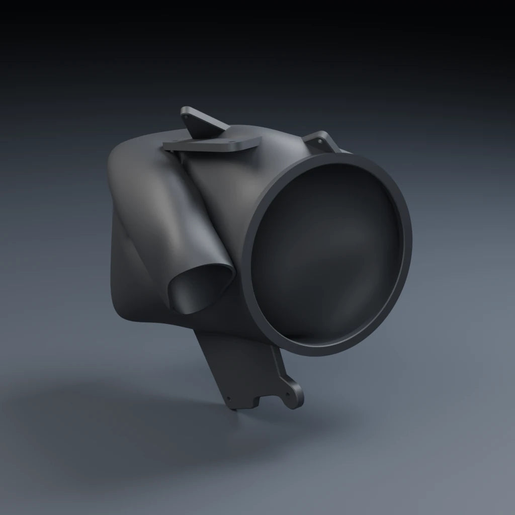 AVT 8-inch enclosure, front and port. Rendered view; one enclosure shown, sold as a pair.