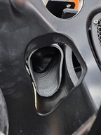 8-inch installation detail: a small modification to the inner-fairing vent outlet is required.