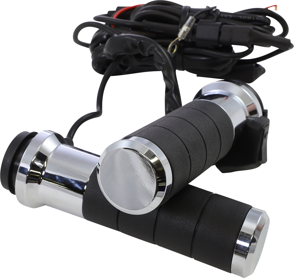 KOSO NORTH AMERICA Titan-X Heated Grips - 1" - Chrome AX068M00 — image 1