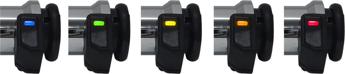 KOSO NORTH AMERICA Titan-X Heated Grips - 1" - Chrome AX068M00 — image 2