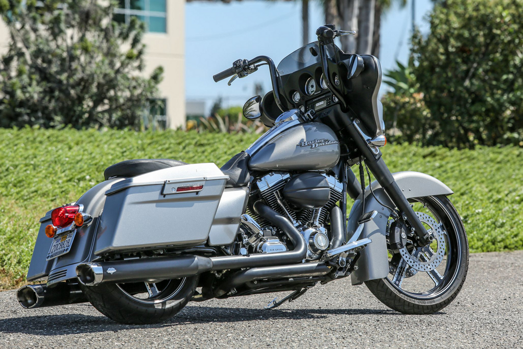 BURLY BRAND 1-1/4" Bagger Ape Hanger Handlebar - TBW - 13" - Black B12-2001B — image 3