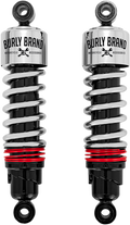 BURLY BRAND Slammer Plus Shocks - 10.5" - Chrome - FLH B28-1204 — image 1