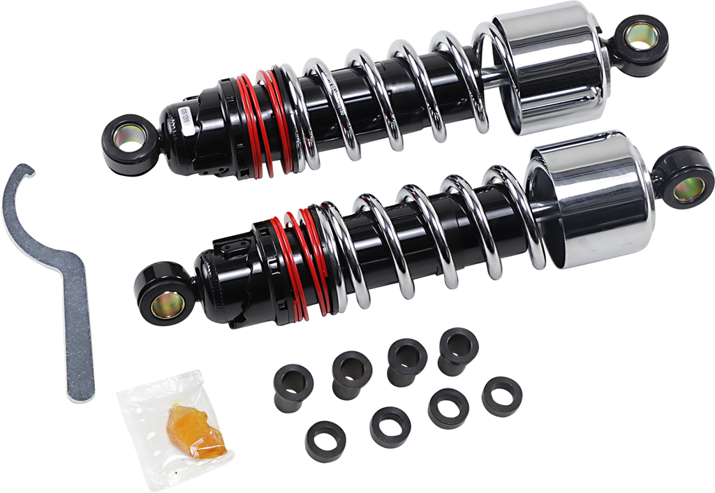 BURLY BRAND Slammer Plus Shocks - 10.5" - Chrome - XL B28-1205 — image 1