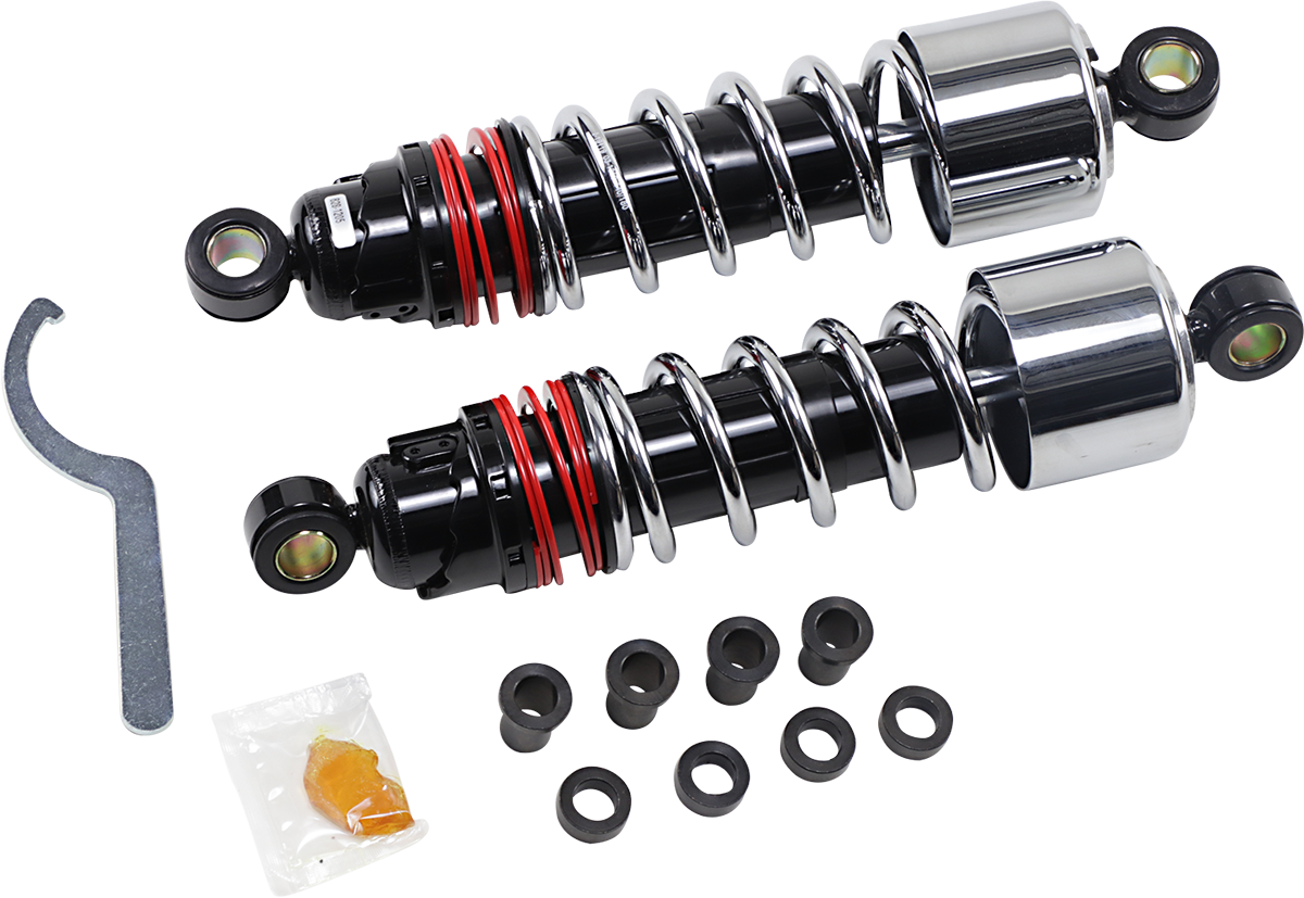 BURLY BRAND Slammer Plus Shocks - 10.5" - Chrome - XL B28-1205 — image 1