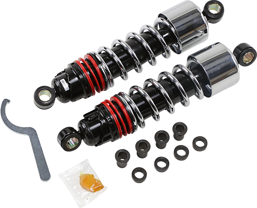 BURLY BRAND Slammer Plus Shocks - 10.5" - Chrome - XL B28-1206 — image 1