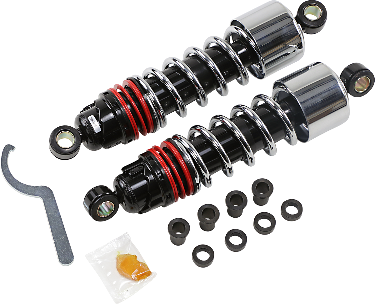 BURLY BRAND Slammer Plus Shocks - 10.5" - Chrome - XL B28-1206 — image 1