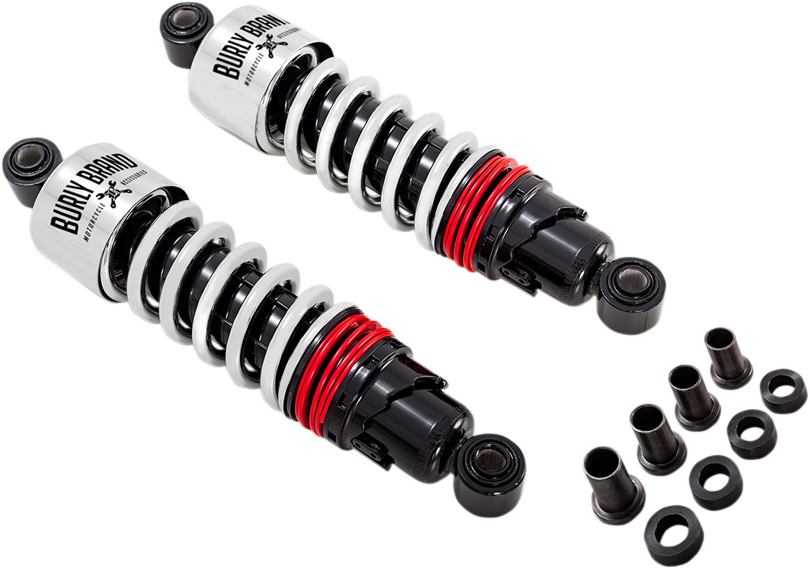 BURLY BRAND Slammer Plus Shocks - 10.5" - Chrome - FXD B28-1207 — image 2