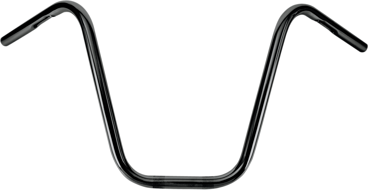 BURLY BRAND 1" Narrow Bottom Ape Hanger Handlebar - 14" - Black B28-337 — image 1