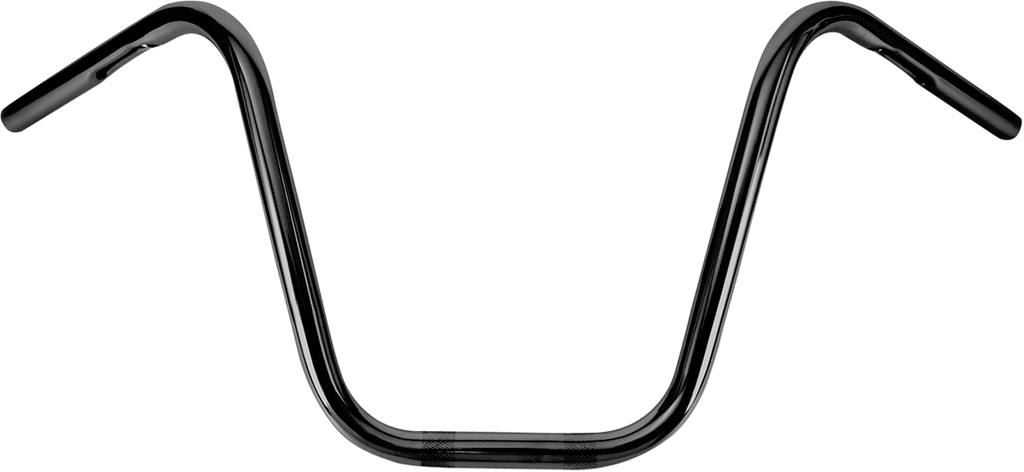 BURLY BRAND 1" Narrow Bottom Ape Hanger Handlebar - 12" - Black B28-348 — image 1
