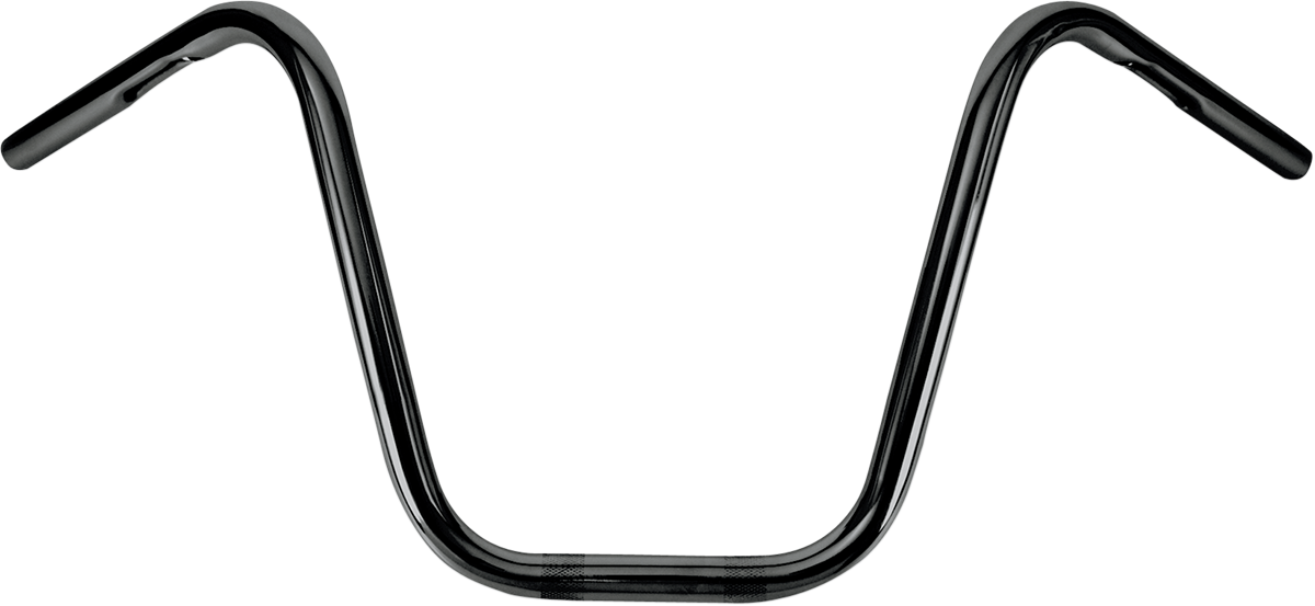 BURLY BRAND 1" Narrow Bottom Ape Hanger Handlebar - 12" - Black B28-348 — image 1