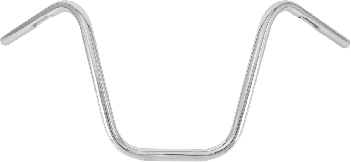 BURLY BRAND 1" Narrow Bottom Ape Hanger Handlebar - 12" - Chrome B28-349 — image 1