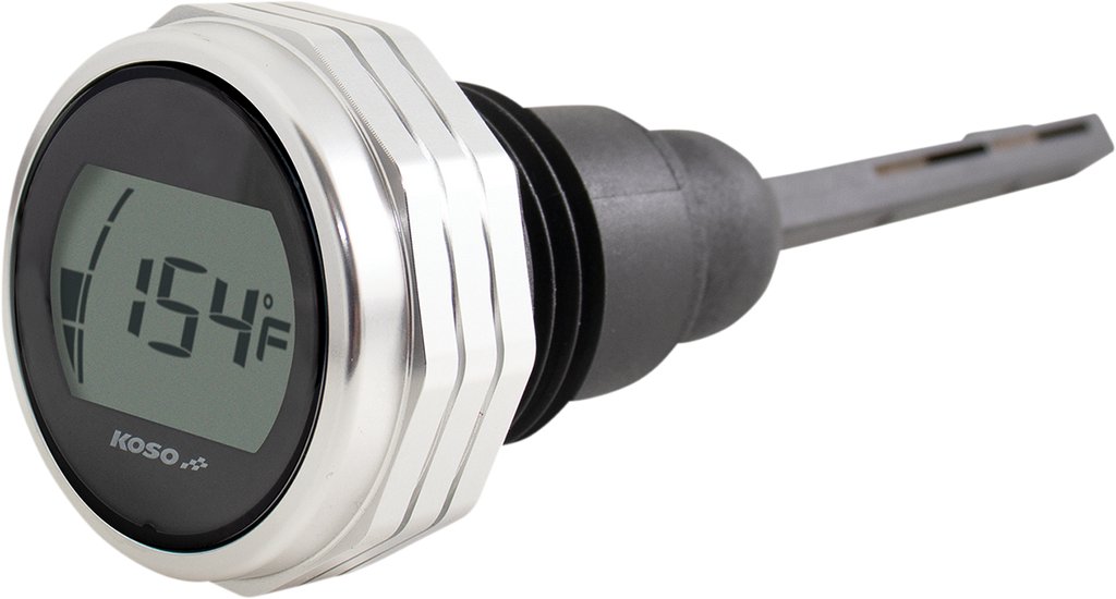 KOSO NORTH AMERICA Oil Dipstick Gauge - Silver - Touring/Trike '17-'25 — image 1
