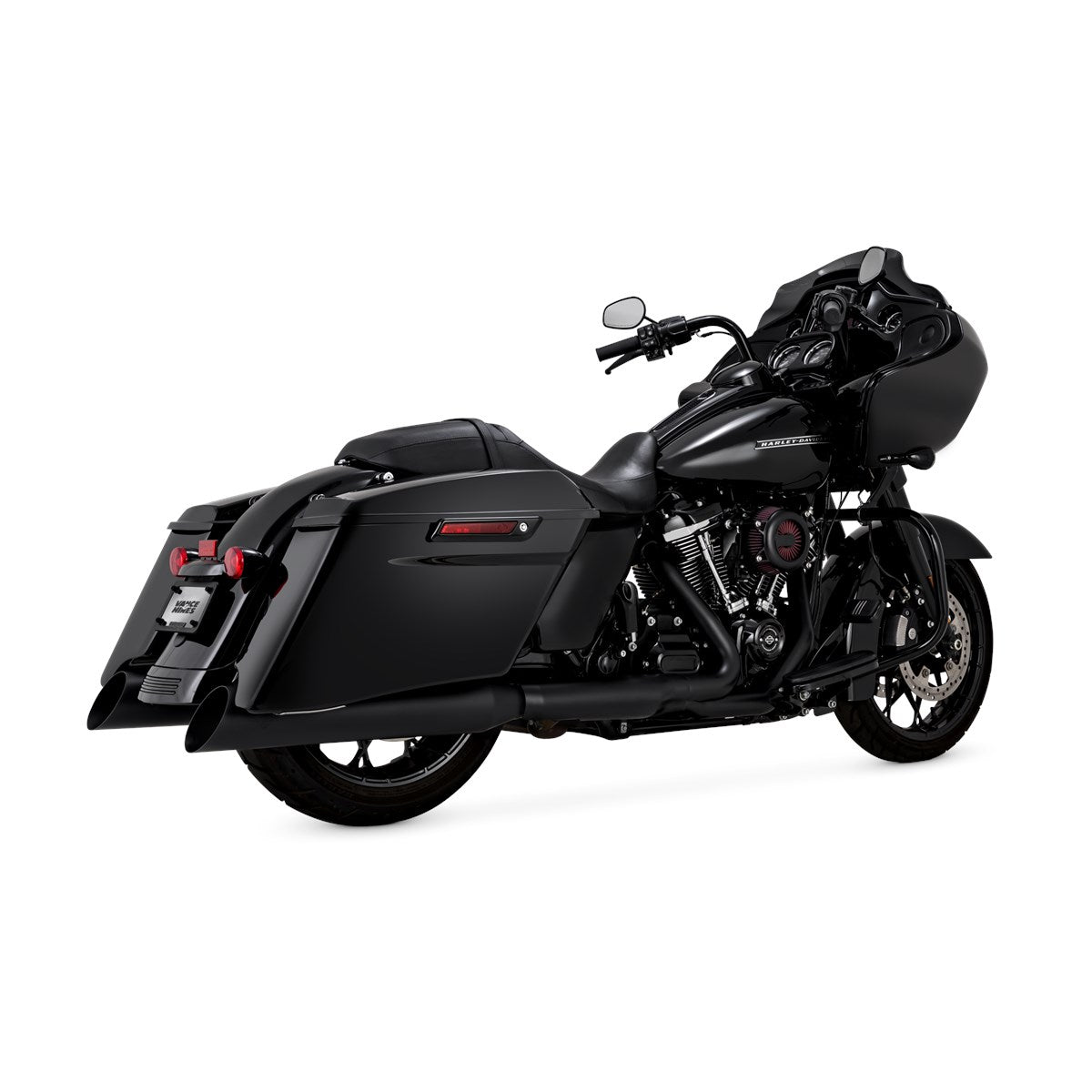 Vance & Hines Backslash 450 Slip-ons – Black – 46764 — manufacturer image 1
