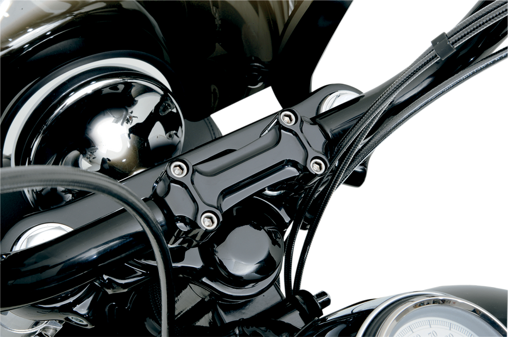 TODD'S CYCLE Bone Bar Handlebar Clamp & Riser Kit - 1" Rise - 1" Clamping - Black BBC3-2 — image 2