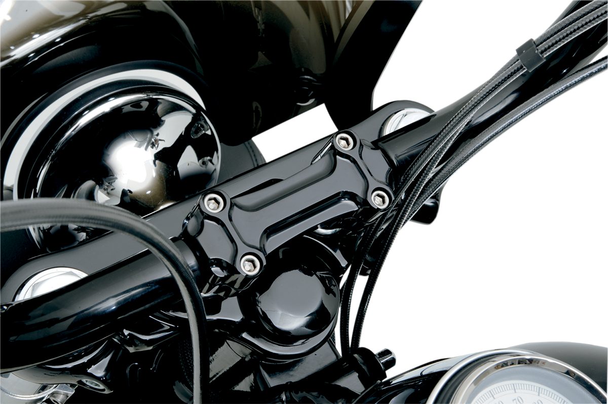 TODD'S CYCLE Bone Bar Handlebar Clamp & Riser Kit - 1" Rise - 1" Clamping - Black BBC3-2 — image 2