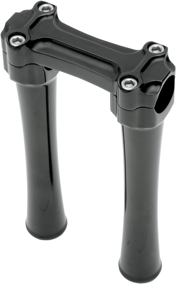 TODD'S CYCLE Bone Bar Handlebar Clamp & Riser Kit - 8" Rise - 1" Clamping - Black BBC83-2 — image 1
