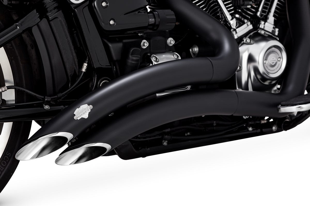 Vance & Hines Big Radius 2-2 - Softail – Black – 46079 — manufacturer image 2