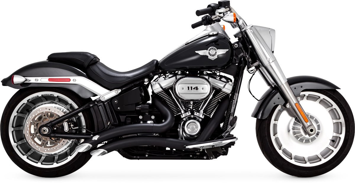 Vance & Hines Big Radius 2-2 - Softail – Black – 46375 — manufacturer image 3