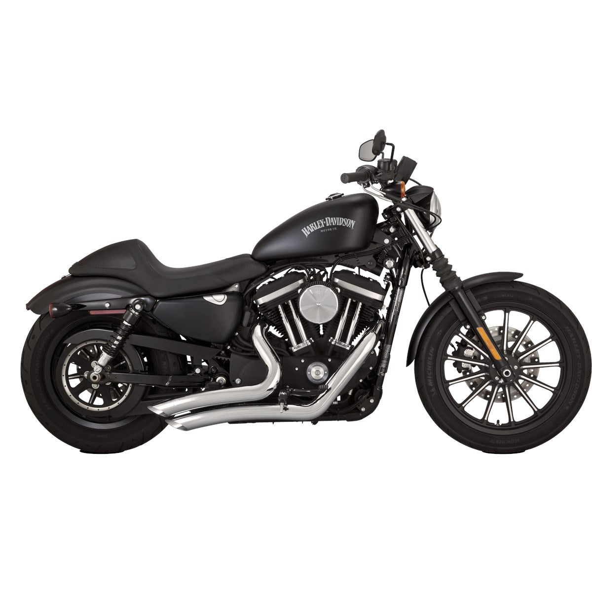 Vance & Hines Big Radius 2-2 - Sportster – Chrome – 26367 — manufacturer image 2