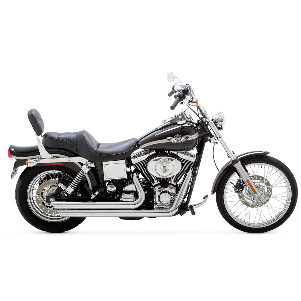 Vance & Hines Big Shots Staggered - Dyna – Chrome – 17958 — manufacturer image 2