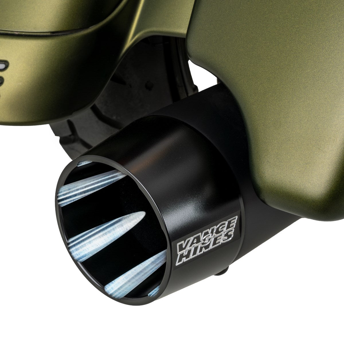 Vance & Hines Blackbird 450 Slip-ons – Black – 46792 — manufacturer image 4