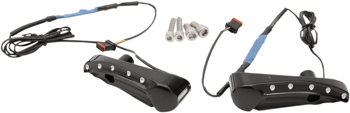 COVINGTONS Turn Signal - Dimpled - Black - FLTR C1300-B — image 1
