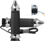 AVON GRIPS Heated Grips - Custom Contour - Cable - Chrome CC-85-CH-HT — image 2