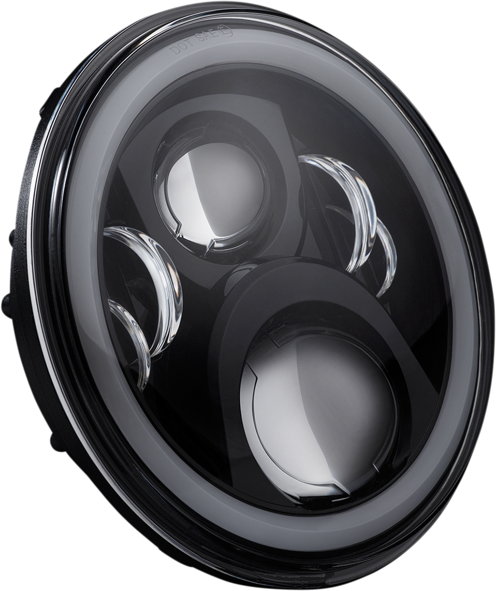 CUSTOM DYNAMICS Headlamp - 7" - LED - Black CD-7-14-B — image 1