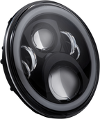 CUSTOM DYNAMICS Headlamp - 7" - LED - Black CD-7-14-B — image 1