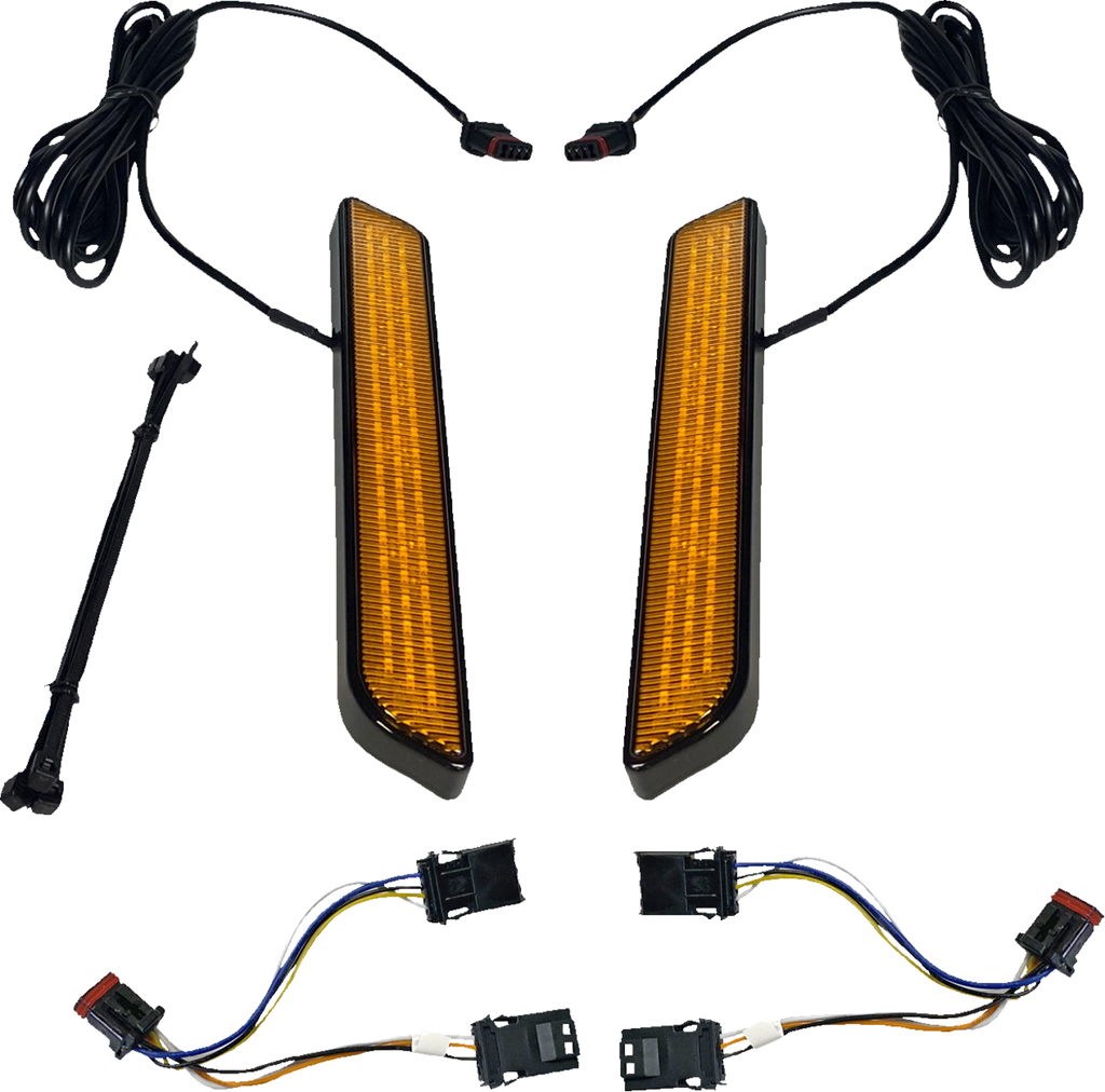 CUSTOM DYNAMICS LED Fork Light - Amber - Black CD-FORK-BCM-AB — image 1