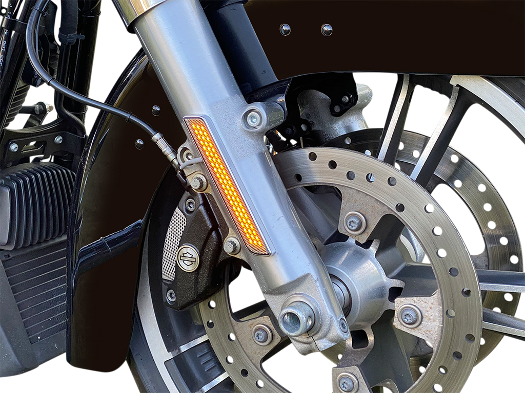 CUSTOM DYNAMICS LED Fork Light - Amber - Black CD-FORK-BCM-AB — image 2