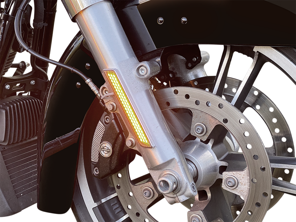 CUSTOM DYNAMICS LED Fork Light - Amber - Black CD-FORK-BCM-AB — image 3