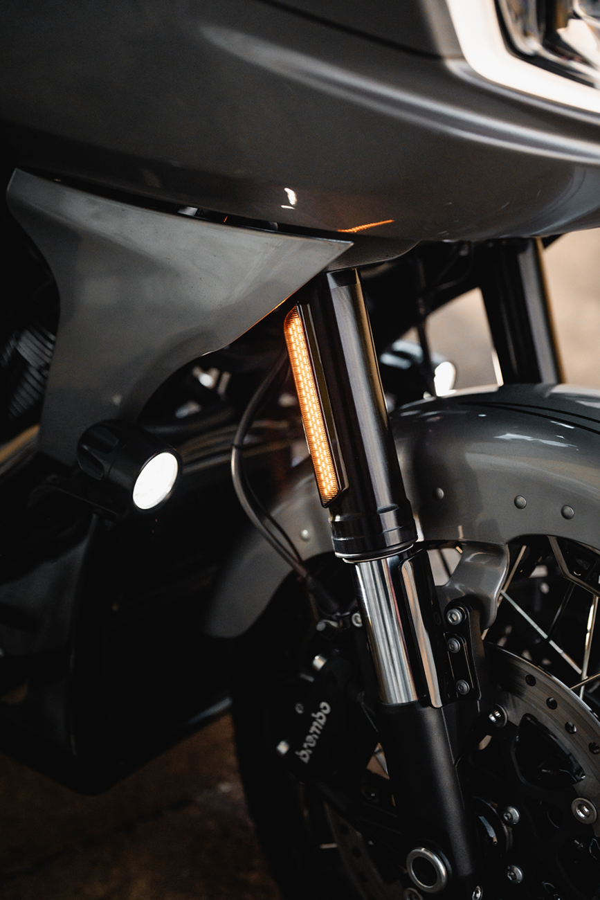 CUSTOM DYNAMICS LED Fork Light - Amber - Black CD-FORK-BCM-AB — image 4