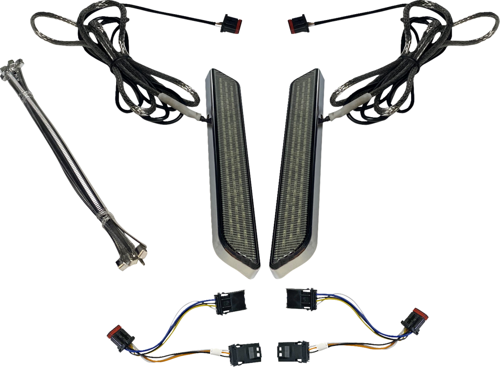 CUSTOM DYNAMICS LED Fork Light - Smoke - Chrome CD-FORK-BCM-SC — image 1